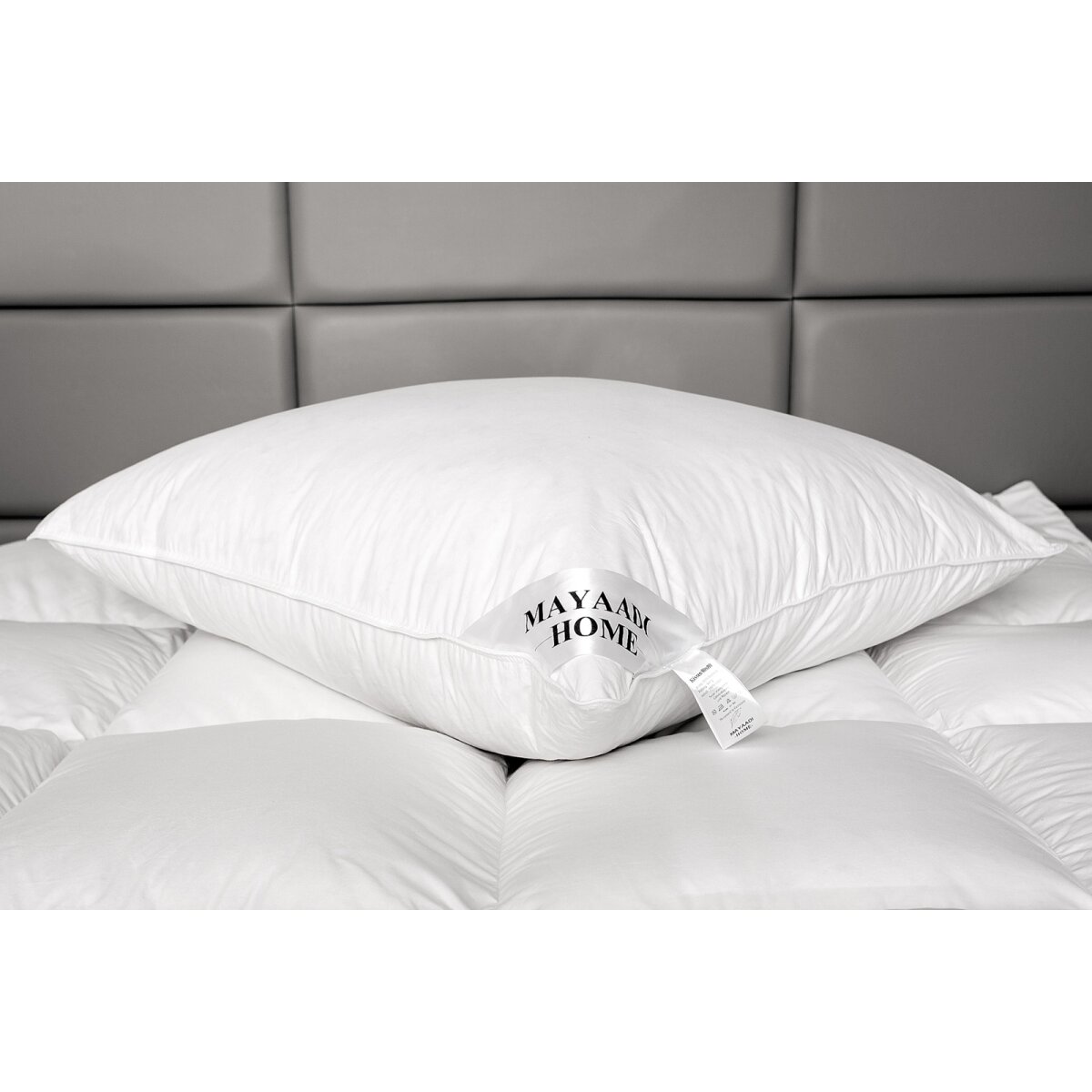 HS14 Kopfkissen 100% Federn Kissen Natur Federkissen 80x80 cm 3000 g , 30,90 €