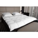 HS44 Daunendecke Bettdecke Oberbett 15 % Daunen - 85 % Federn 155x220 cm 1550g