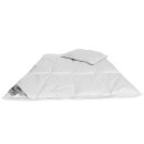 Kinder-Daunenset Decke 100x135 cm + Kissen 40x60 cm – 70 % Daunen