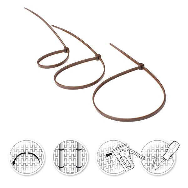 Mayaadi Home Rattan Sichtschutz 100cm - Balkon & Terrasse Schutz Mit Kabelbindern