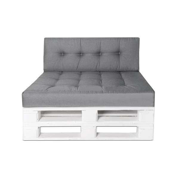 Palettenkissen Palettenauflage Sitzkissen Sofa Euro Paletten Polster MH-JC02 Grau 120x80x15 cm