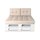 Palettenkissen Palettenauflage R&uuml;ckenkissen Sofa Euro Paletten Polster MH-JC02 Beige 60x40x10-20 cm