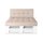 Palettenkissen Palettenauflage R&uuml;ckenkissen Sofa Euro Paletten Polster MH-JC02 Beige 120x40x10-20 cm