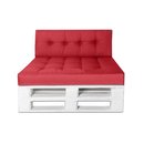Palettenkissen Palettenauflage Sitzkissen Sofa Euro Paletten Polster MH-JC02 Rot 120x80x15 cm