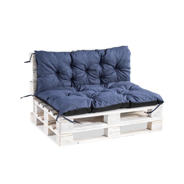Palettenauflage Palettenkissen Kissen Palettensofa Euro Paletten Polster MH-TMPA Dunkelblau