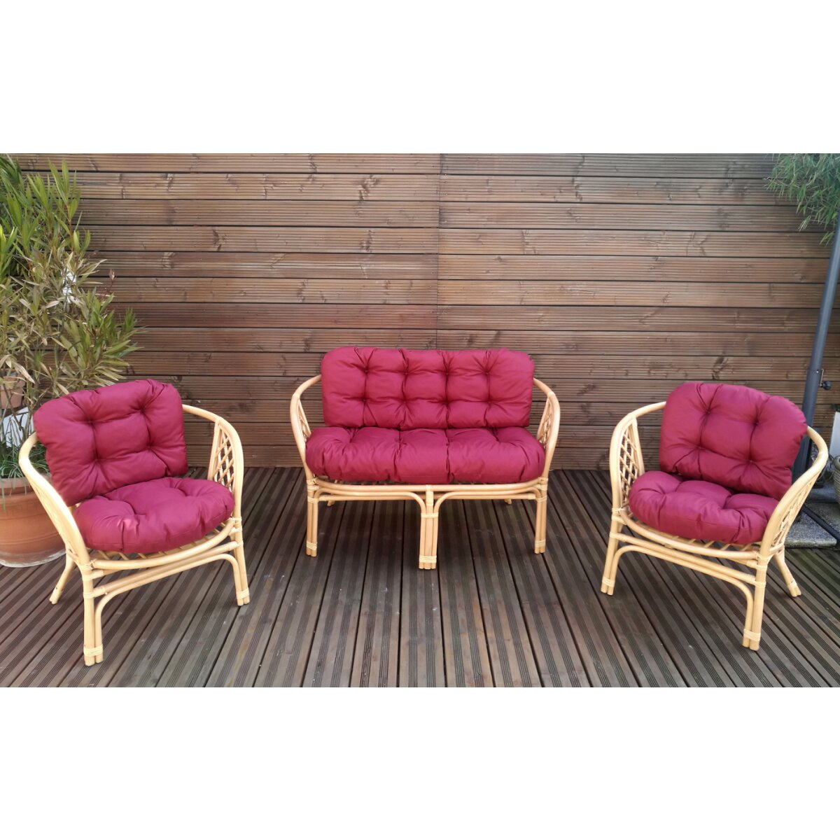 Mayaadi-Home 6-teiliges Gartenbank-Polster-Set – Sitz- & Rückenkissen, Dunkelblau, Polyester, Maße: Sitz 106x52 Cm & 2x52x52 Cm, Rücken 106x40 Cm & 2x52x40 Cm, Füllung Schaumstoffflocken Mayaadi-Home 6-teiliges Gartenbank-Polster-Set – Sitz- & Rückenkissen, Dunkelblau, Polyester, Maße: Sitz 106x52 Cm & 2x52x52 Cm, Rücken 106x40 Cm & 2x52x40 Cm, Füllung Schaumstoffflocken