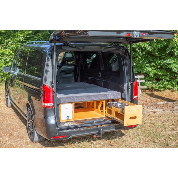 Moonbox Campingbox mit Tisch Van/Bus 119cm Nature Edition