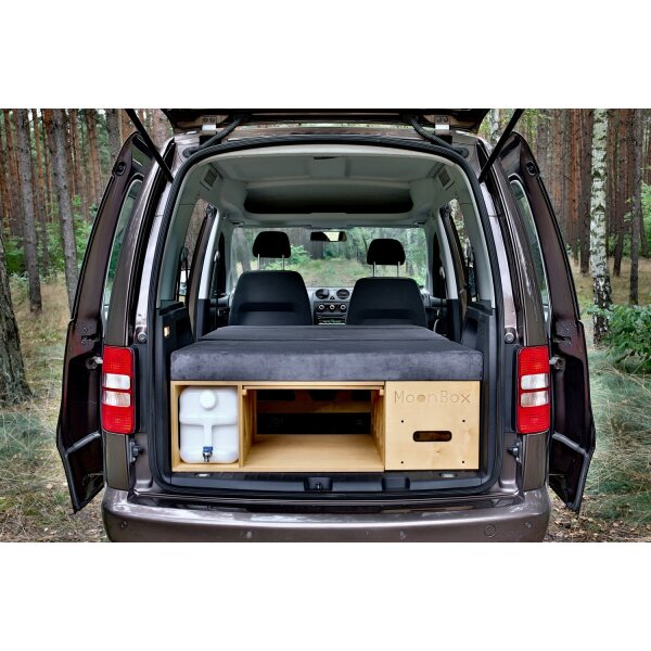 MoonBox Campingbox Campingk&uuml;che Bettfunktion Heckk&uuml;che Schlafsystem VW Van Kombi Typ 111
