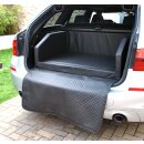 Kofferraum Schutzdecke Autohundebett Kunstleder Autositz Travel Hundebett  Schwarz XXL (110x90x38cm) Visco Schaumstoff Ohne Anschnallsystem