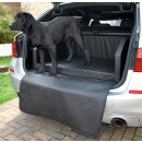 Kofferraum Schutzdecke Autohundebett Kunstleder Autositz Travel Hundebett  Schwarz XXL (110x90x38cm) Visco Schaumstoff Ohne Anschnallsystem