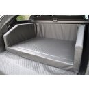 Kofferraum Schutzdecke Autohundebett Kunstleder Autositz Travel Hundebett  Schwarz XXL (110x90x38cm) Visco Schaumstoff Ohne Anschnallsystem