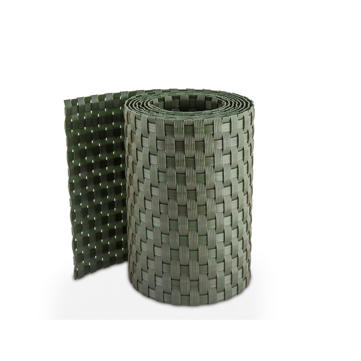 Sellon24 Sichtschutzstreifen Aus Rattanoptik – 255x19 Cm, Für Doppelstabmatten, Witterungsbeständig
