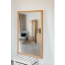 Spiegel Abaro Wildeiche Bianco geölt Massivholz 60x60 cm