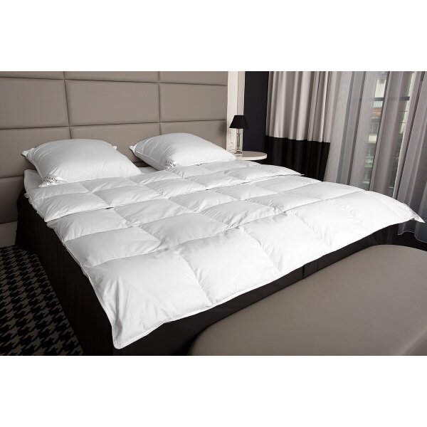 Mayaadi Daunendecke 200x220 Cm 1800g – 70% Daunen, 30% Federn, Baumwollbezug, Für Allergiker