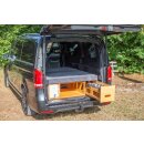 Moonbox Campingbox mit Tisch Van/Bus 115cm Natur