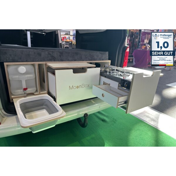 Moonbox Campingbox mit Tisch Van/Bus 115cm Modify Weiß