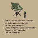 Campingstühle Angelstuhl Tragbarer Klappstuhl Picknick Outdoor Strandstuhl Khaki