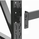 Reifenregal 200x60x200cm 300kg (3-lagiger) Lagerregal Schwerlastregal Schwarz