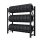 Reifenregal 200x60x200cm 300kg (3-lagiger) Lagerregal Schwerlastregal Schwarz