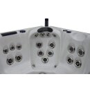 Garten-Whirlpool, ganzjährig nutzbare Badewanne mit Hydromassage für 6 Personen, 210x210 cm