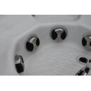 Garten-Whirlpool, ganzjährig nutzbare Badewanne mit Hydromassage für 6 Personen, 210x210 cm