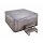 Garten-Whirlpool, ganzjährig nutzbare Badewanne mit Hydromassage für 6 Personen, 210x210 cm Dunkelgrau