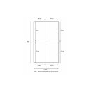 Moonbox Campingbox für Caddy Maxi Minivan - 67cm breit - Dunkelgrau