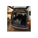 Moonbox Campingbox für Caddy Maxi Minivan - 67cm breit - Dunkelgrau