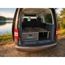 Moonbox Campingbox Schlafsystem Minivan 67cm CADDY Dunkelgrau